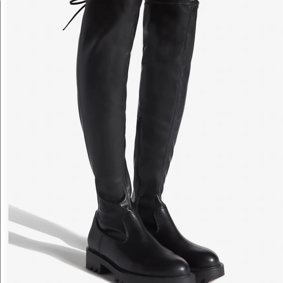 Tall flat boot over the knee size 9 black - Picture 2 of 3